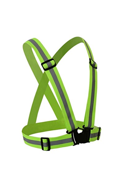 Narpo Vesta tip ham reflectorizant reglabil material elastic banda 4 cm verde unisex