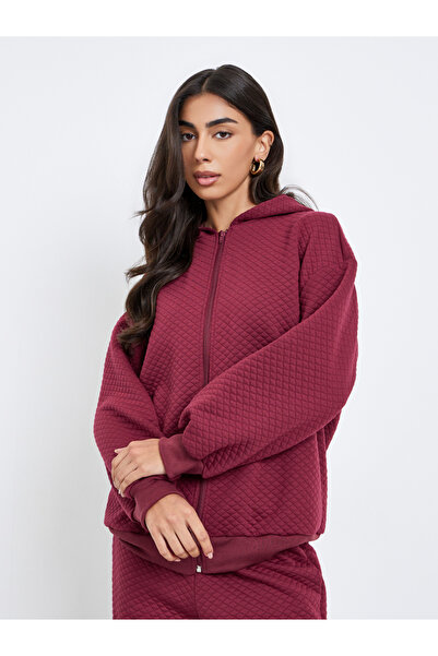 Styli Quilted Knit Hooded Jacket and Joggers Co-Ords