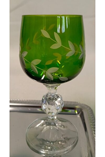 BY.RAYKA PORSELEN El Dekor Almond Porcelain El Boyama Single Person Coffee Cup and Glass Water Cup