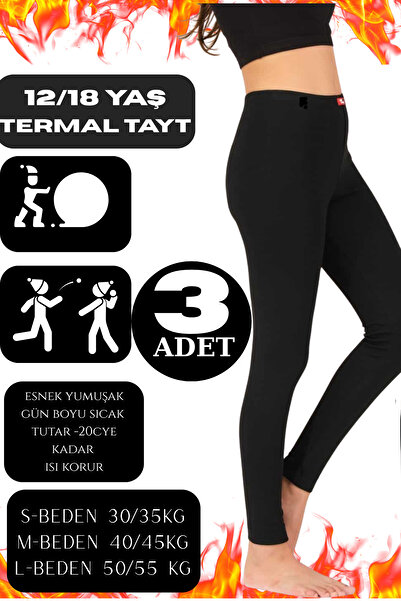 mrmpro Girls' Thermal Leggings – Winter, Fleece Lined, Warm, Flexible and Comfortable 3 Pieces