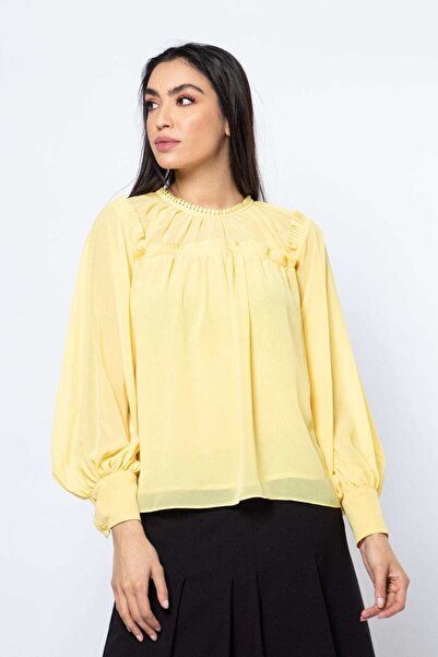 Nichii Classic Puff-Sleeve Top