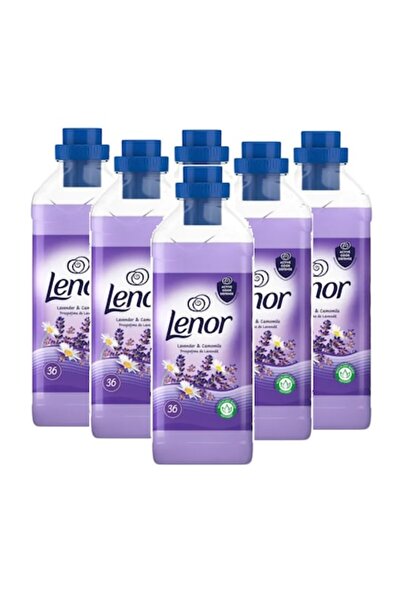 lenor Set 6 x Fabric Softener Lavender and Chamomile, 216 Washes, 900 ml