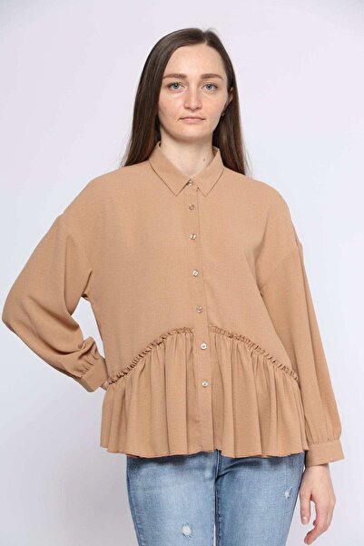 mica Ruffled Long-Sleeve Top
