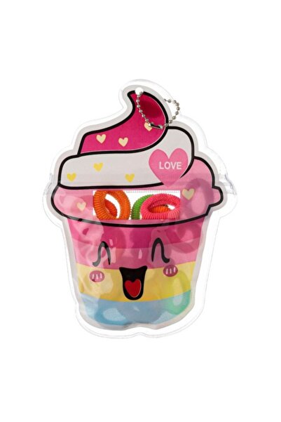 SHOPIENS Set 20 elastice de păr Shopiens® pentru fete, mini fructe colorate î...