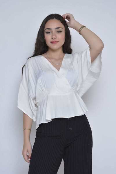 mica بلوزة كبيرة الحجم بأكمام 3/4