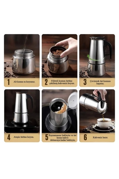 TTT Espresso Maker (Moka Pot) 9 Cups