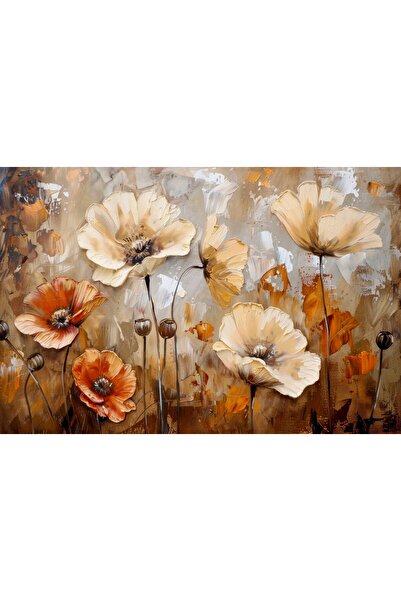 Aden DEKORATİF ÇİÇEKLER KANVAS TABLO