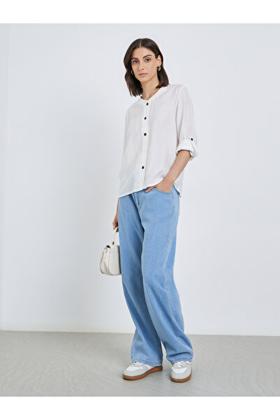 Take Two By Styli White Buttoned Long Sleeve Shirt