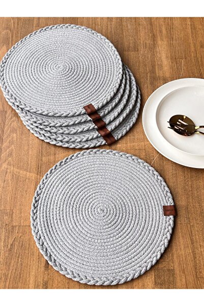 ROSSEV Wicker American Service Gray 6 Pieces
