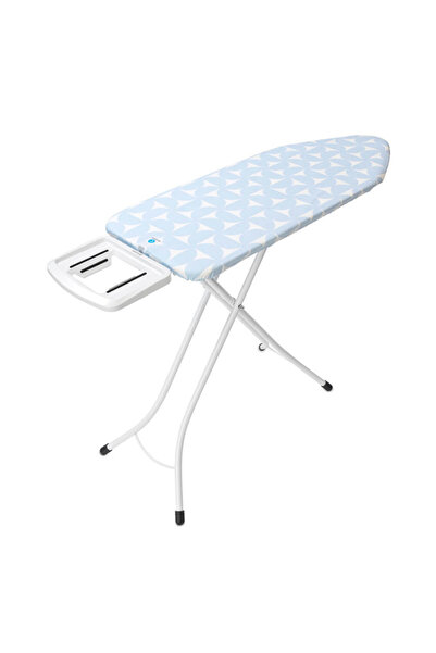 Brabantia Masă de călcat C 1005620, 124x45 cm, 7 poziții reglabile, Suport mare pentru fier de călcat, Albastru deschis
