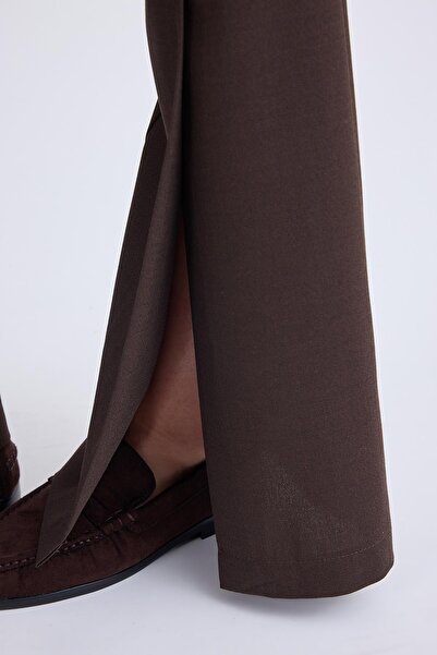 Vitrin Yüksek Bel Beli Kemerli Pantolon