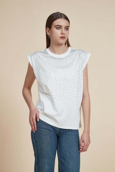 Yola Polka Dot Sleeveless Top
