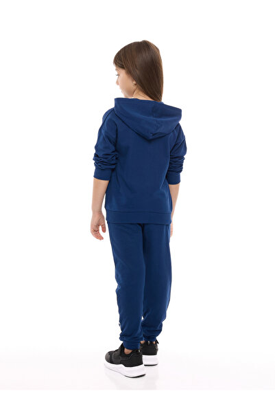 Victor and Jane By Styli Girls Blue Star Sequined Jacket and Joggers Set