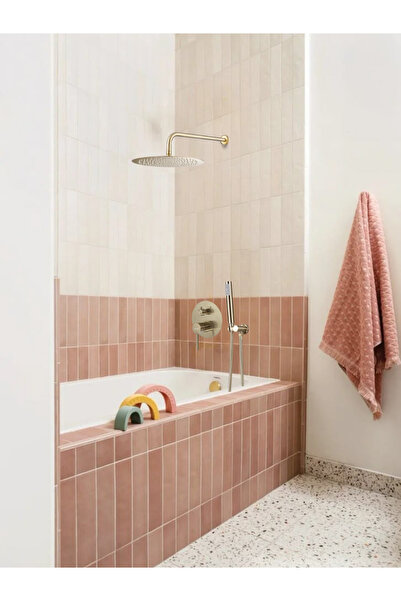 2H Wall-mounted bathtub shower mixer with rain shower set