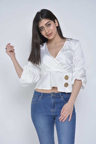 Nichii Ruffled Hem Long-Sleeve Top