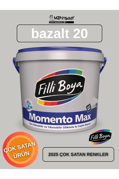 Filli Boya Momento Max Silikonlu İç Cephe Boyası 15L-SİLİNEBİLİR-MAT BOYA-YÜK...