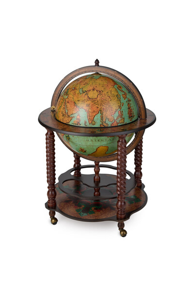 imsaconcept Noble Bacco Spiral Leg Globe Bar Cabinet Küre Dünya Bar – Laguna