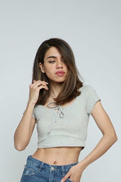 Kitschen Cotton Cropped Short-Sleeve Top