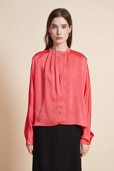 Yola Solid Ruffled Long-Sleeve Top
