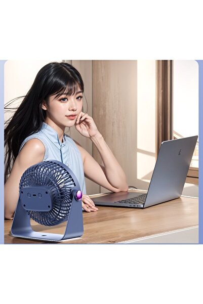 Flippy 2in1 Fan, Flippy, Table/Wall, USB Charging, 3.7 V, 4.5 W, 1200 mAh, 17.5 x 17 x 7.6 cm, Smoke Blue