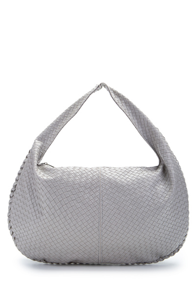 minebag Casual Knitted Detail Lauren Women's Shoulder Bag Light Gray