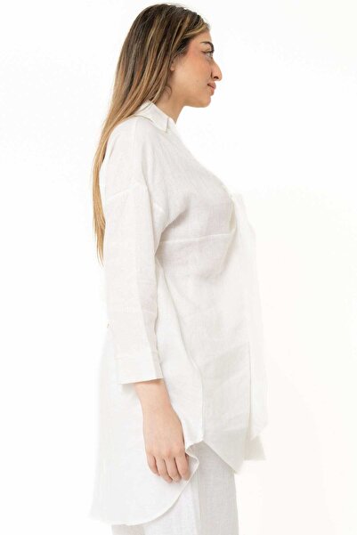 Yola Solid V-Neck Ruffled Top