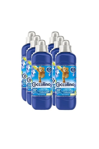 Coccolino Set 6 x Laundry Conditioner Passion Flower & Bergamot Ultra Concentrated, 925 ml, 222 wash