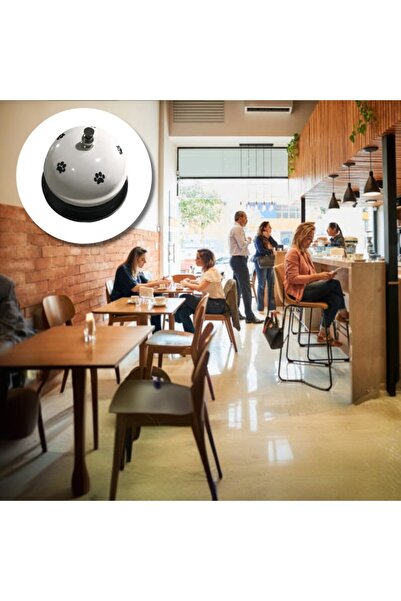 Flippy Πολυλειτουργικό κουδούνι, Flippy, μαύρο τύπωμα με πατούσα, 7,5x7,5x6,5 εκ., Εκπαίδευση, Υποδοχή, Εστιατόρια