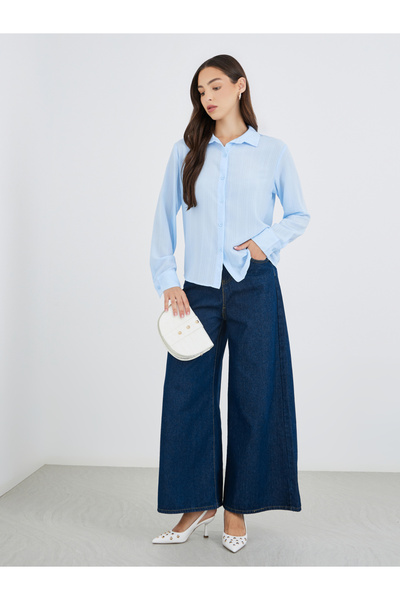 Take Two By Styli Texture Long Sleeve Regular Fit Shirt