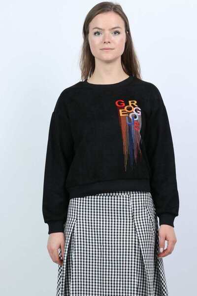 mica Graphic Print Long-Sleeve Top