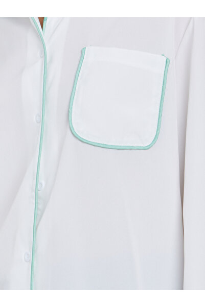 Take Two By Styli Solid Buttoned Long Sleeve Shirt with Chest Pocket