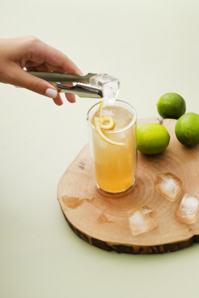 EWs Stainless Steel Ice Tong 15cm Beverage Cocktail Bar Serving Tong