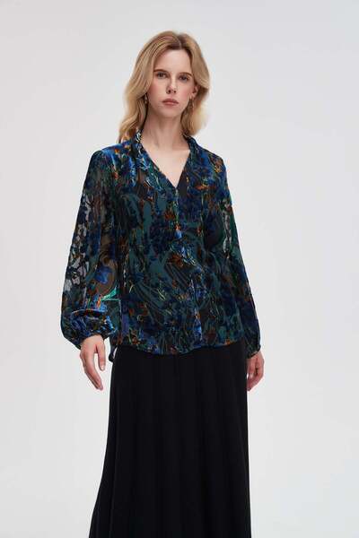 Nichii Floral Long-Sleeve Top