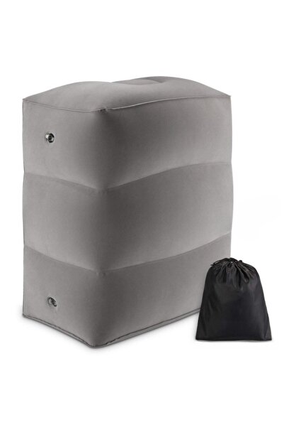 Flippy Πολυλειτουργικό Φουσκωτό Μαξιλάρι, Flippy, Πόδια, Κεφάλι, 3 Στρώσεις, 17,8 x 25,4 x 42,9 cm, Σκούρο Γκρι