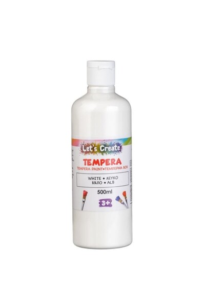 DAsiNU Tempera Alba pentru Pictura Sticla 500 ml