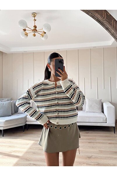 RECEP AYDIN Cardigan with Metal Buttons