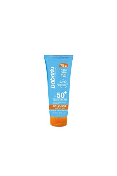 Babaria SPF 50+ pentru piele sensibilă, Fluid facial, 75 ml -