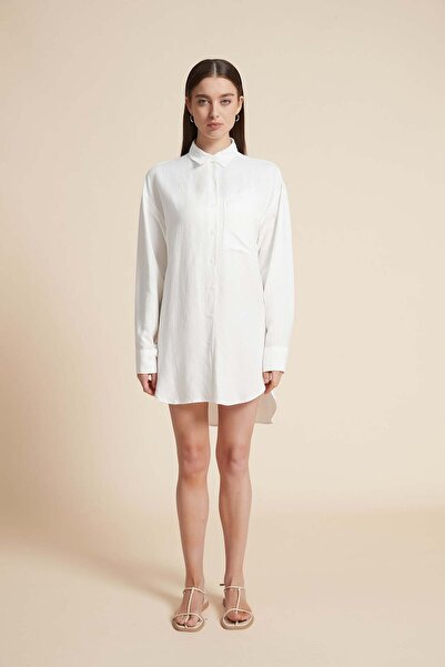 Yola قميص سادة بأكمام طويلة وياقة قميص