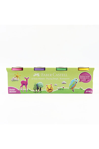 Faber Castell Pastel Renk 4lü Oyun Hamuru 4x100 Gram