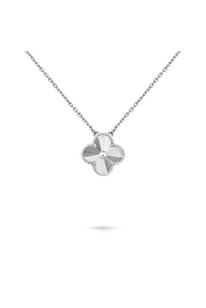 ElectraStore Colier Floare Silver