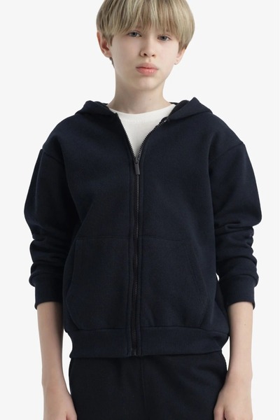 Tight Lady 100% Organic Cotton, 3-Thread Fleece, Hooded, Zippered, Kangaroo Pocket Children's Sweatshirt Cardigan