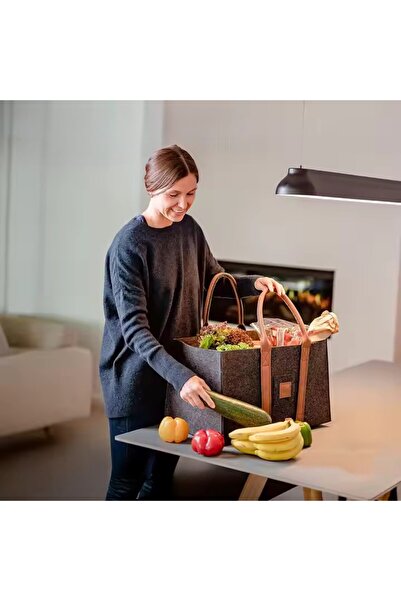 Flippy Multifunctional Laundry & Storage Basket, Dark Gray, 50x34x32 cm