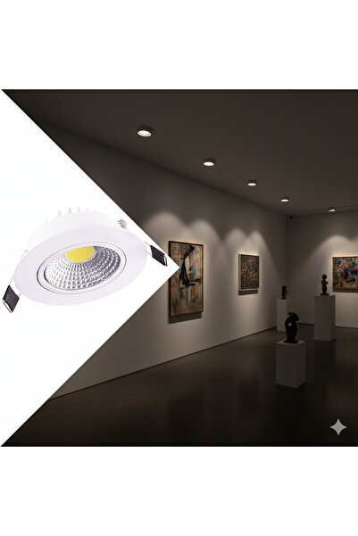 K2 KSL240 COB LED Gömme Spot Lamba 5W (Beyaz ve Günışığı Seçenekli)