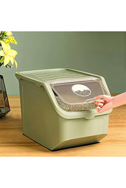 Cady One 10kg Grain Storage Container with Foldable Lid and Easy Carry Handles Leak Proof