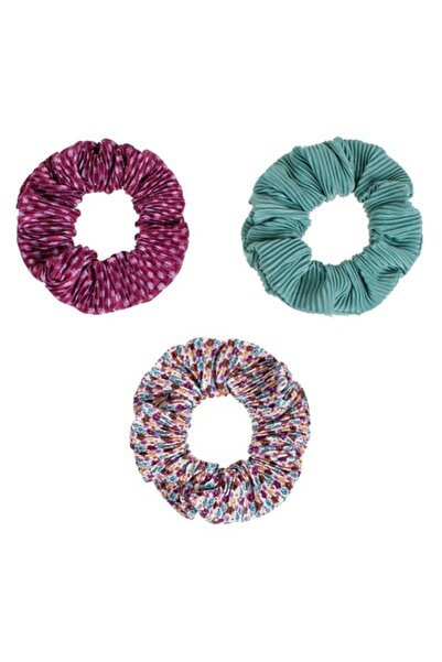 SHOPIENS Set 3 elastice de păr Shopiens® pentru femei, verde deschis, violet ...