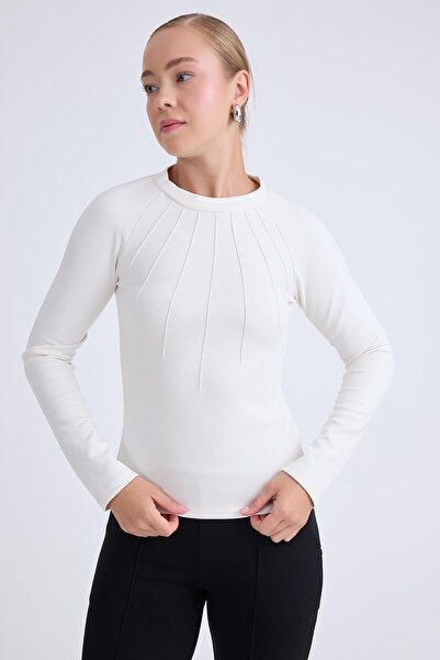 Vitrin Μπλούζα με μακρύ μανίκι με ραμμένο μπροστινό μέρος