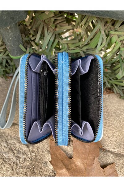 SÜNELA çift fermuarlı cüzdan