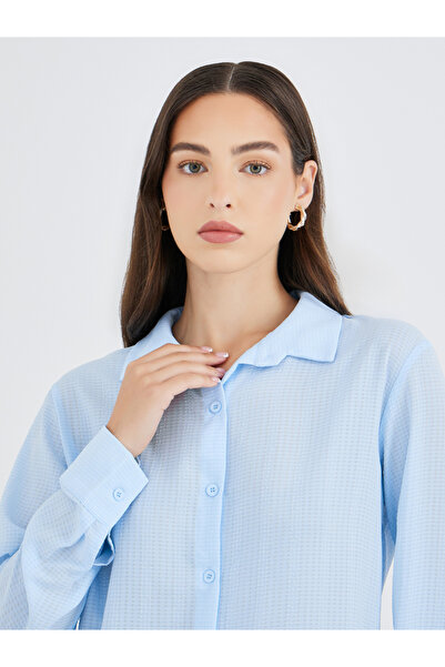 Take Two By Styli Texture Long Sleeve Regular Fit Shirt