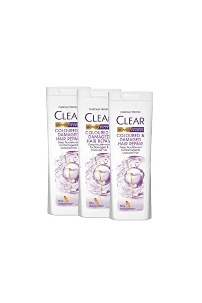 Clear Shampoo for Colored and Damaged Hair Coloured & Damaged Hair Repair, 3 x 360 ml