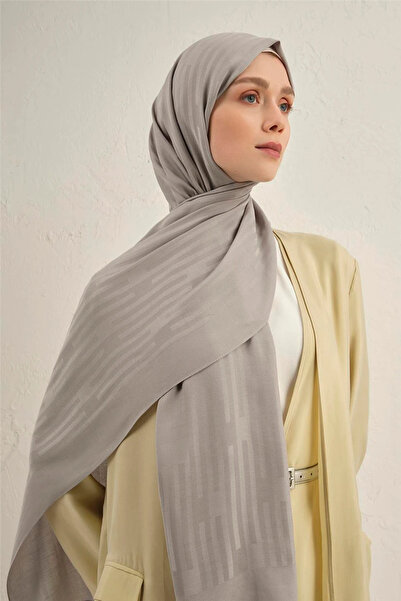 Armine Lyocell Viscon Stripes Patterned Shawl 2 20